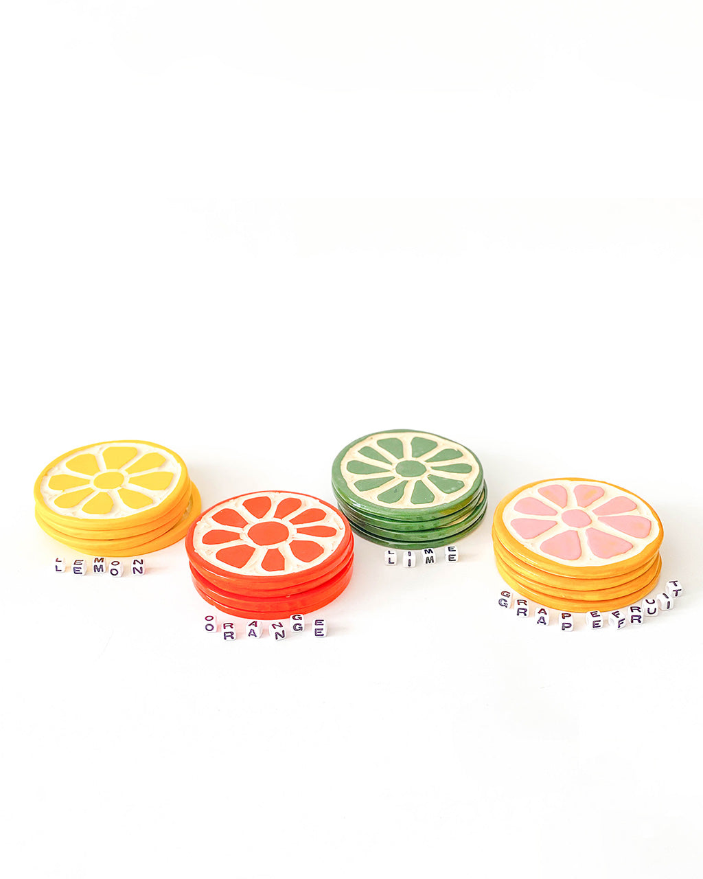 Citrus Fruit Coaster Mix – SMO Ceramics